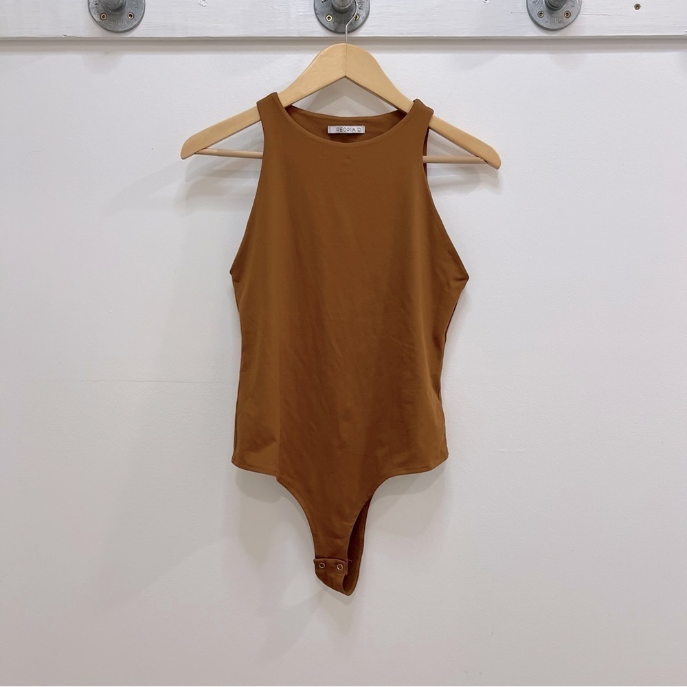 Reoria soft brown bodysuit. Like new.
